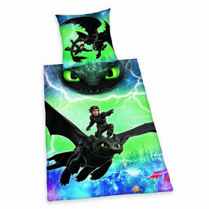 Herding Pamut ágynemű Dragons , 135 x 200 cm, 80 x 80 cm kép