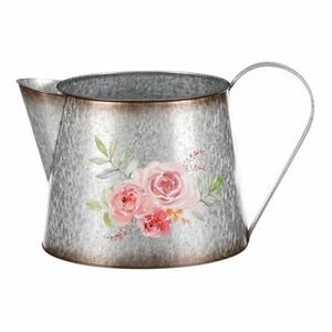 Rose virágtartó locsolókanna alakú, 28 x 16 x 17cm, fém kép