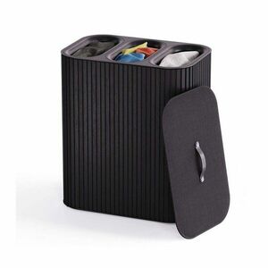 Fekete bambusz szennyeskosár 3x30 l Tota Trio Luxe – Joseph Joseph kép