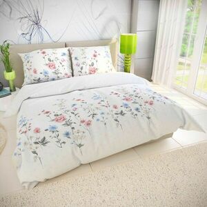 Kvalitex Pamut ágynemő Delux Louka rózsaszín, 240 x 200 cm, 2 db 70 x 90 cm kép