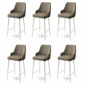 Enox Cappuccino and White bárszék szett, 6 db, 6 db kép