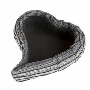 Tiszteletteljes dekoráció Beton virágcserép Szív, 17, 5 x 6, 5 x 16 cm kép