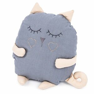 Macska párna szürke, 28 x 32 cm kép