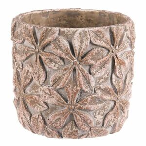 Beton virágcserép burkolat Flower L, 18 x 16 cm, 18 cm átmérőjű kép