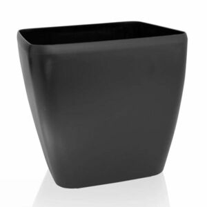 Flower Lover Quadrato Easy matt feketevirágcserép, 24 cm, 24 cm kép