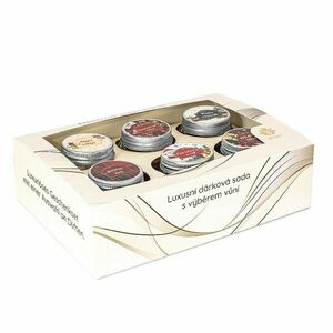 Arome gyertya szett üdvözlőkártyával 28 g, ajándékdobozban, Winter, 6 db-os mix kép