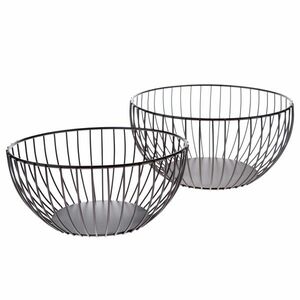 Fémtál készlet, 2 db, szürke kép