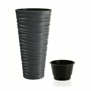 Sand Slin virágcserép, antracit kép