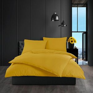 Pamut ágynemét Color mustár, 140 x 200 cm, 70 x 90cm kép