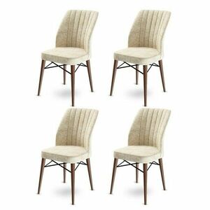 Flex Cream and Brown étkezőszék szett, 4 db kép