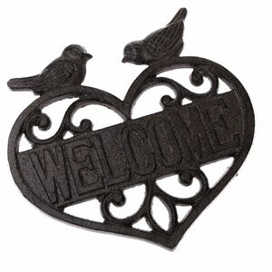 Iron bird, öntöttvas dekoráció, 19 x 18 x 0, 7 cm kép