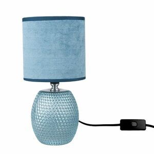 Kerámia Luna asztali lámpa, kék, 13 x 26, 5 x 13cm kép