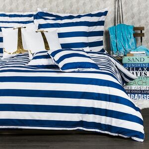 4Home Navy pamut ágyneműhuzat, 140 x 200 cm, 70 x 90 cm, 140 x 200 cm, 70 x 90 cm kép