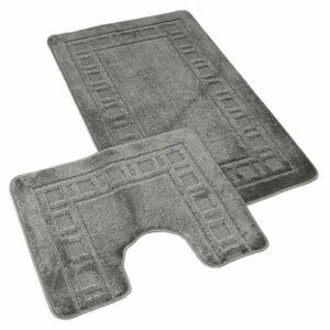 Kvalitex keret fürdőszobaszőnyeg szett szürke, 60 x 100 cm, 60 x 50 cm kép