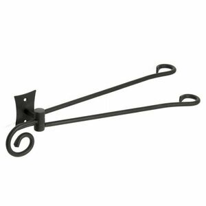 METAFORM CC021 Rebecca dupla forgó törülközőtartó, 30 cm, fekete kép