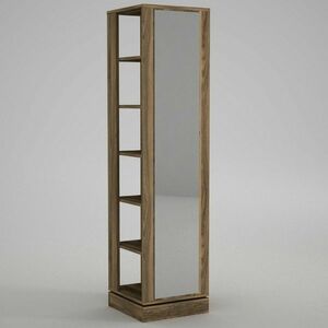 Forgó akasztó tükörrel Roll Walnut kép