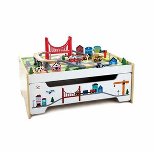 Hape Játéktábla tárolóhellyel és vasútpályával kép
