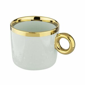 Altom Palazzo dots porcelán bögre 350 ml, Sage kép