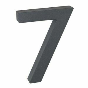 Alumínium házszám, 7, 3D, strukturált felület kép
