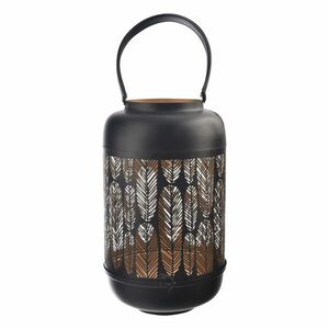 InDecor Fém gyertyatartó Leaf fekete, 23 x 23 x 42cm, L kép