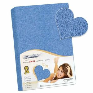 Bellatex frotté lepedő kék, 140 x 200 cm kép