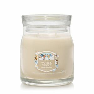 Yankee Candle Signature illatgyertya üvegben, közepes méretű, Vanilla Flurries, 368 g, S kép