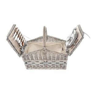 4 személyes piknikkosár, 46 x 29 x 31 cm kép