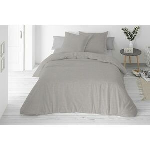 Ágyneműhuzat pamut és len keverékből készült, szürke, 220 x 200 cm, 2x 70 x 80 cm kép