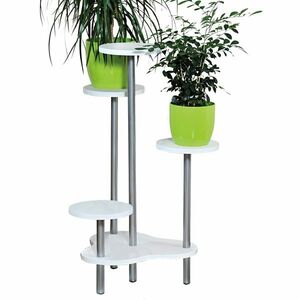 Kesper 17278 Virágtartó állvány, fehér, 46 x 72, 2 x 46 cm kép