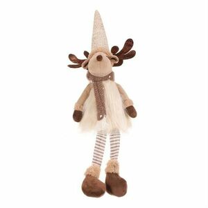 Karácsonyi dekoráció Lógó lábak, magasság 54 cm, bézs/barna kép