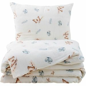 Matex Pillangók muszlin ágyneműhuzat, 140 x 200 cm, 70 x 90 cm kép