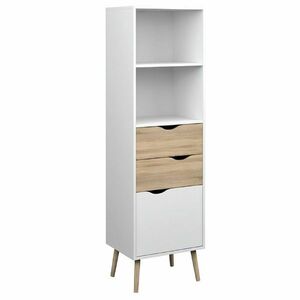 OSLO 75382 könyvespolc, fehér kép