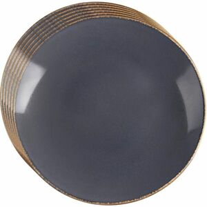 Orion Kerámia sekély tányérkészlet, szürke máz, 27cm, 6 db kép