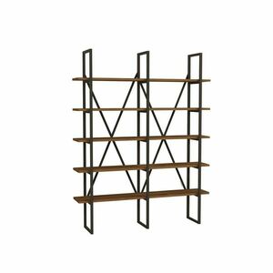 Burgaz Black and Walnut polcállvány kép