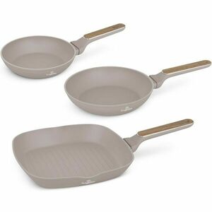 BerlingerHaus Taupe Nordic titánbevonatú serpenyő szett, 2+1 db kép