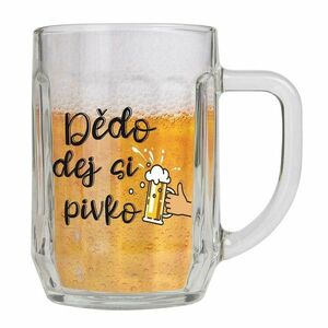 Bohemia Gifts Ajándék söröskorsó - Nagypapának, 500 ml kép