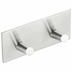 SAPHO 31202 öntapadó kettős kampó, csiszoltrozsdamentes acél kép