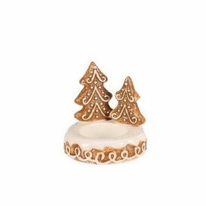 Kerámia mézeskalács gyertyatartó Fa tea gyertya kép