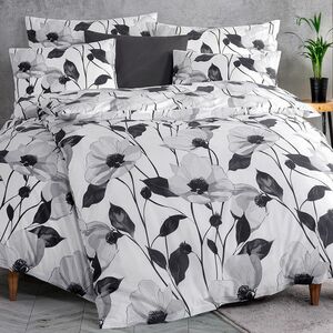 4Home Monochrome Bloom pamut renforcé ágyneműhuzat, 140 x 200 cm, 70 x 90 cm kép