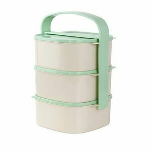 Műanyag ételhordozó, 3x 1 l, több színekben kép