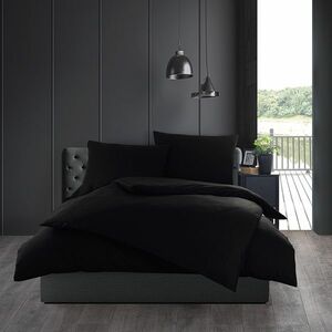 Pamut ágynemét Color fekete, 140 x 200 cm, 70 x 90cm kép