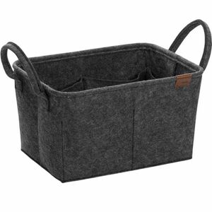 Kela Fay tárolókosár fogantyúval , sötétszürke, 35 x 25 cm, kép