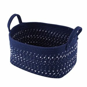 Altom Dark blue pamut szögletes kosár, 24 x 34 x 18 cm, M kép
