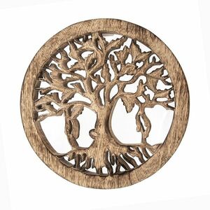 InDecor Mangófából készült életfa, 26, 5 x 26, 5 x 2cm kép