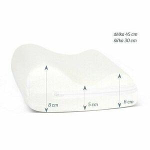 Bellatex jersey anatómiai párnahuzat fehér, 45 x 30 cm kép