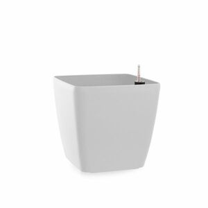 Flower Lover Quadrato öntöző virágtartó matt fehér, 18 cm, 18 cm kép