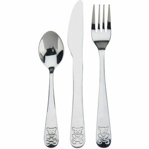 Kisállatok gyermek evőeszköz, rózsaszín, 3 db-os kép