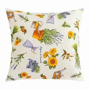 Bellatex EMA Levendula párnahuzat lila, sárga, 45 x 45 cm kép