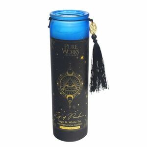 Arome Organikus gyertya Sage&White Tea 300 gszínes, magas üvegben, rojttal kép