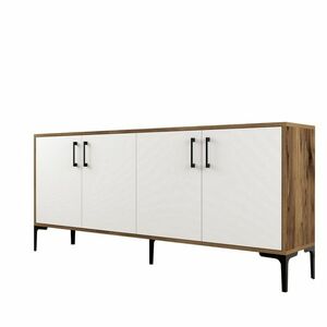 Kiev Walnut and White szekrény kép